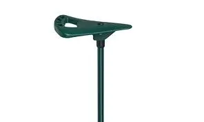 Spazierstock mit Sitz dunkelgrün faltbar und höhenverstellbar mit Tasche und Reflektorclip