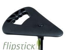 Sitzstock Extra lang schwarz mit Antirutschfuss
