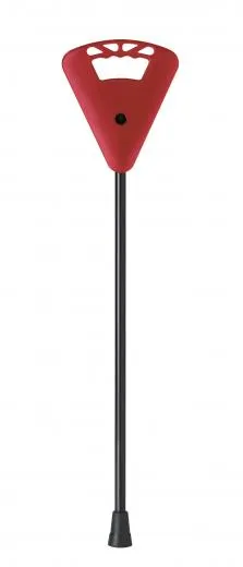 Gehstock mit Sitz Extra lang Farbe rot