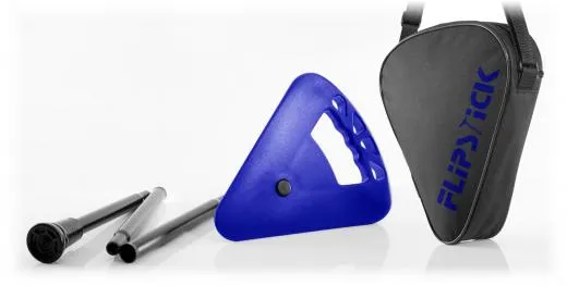 Flipstick Sitzstock extra kurz faltbar hellblau