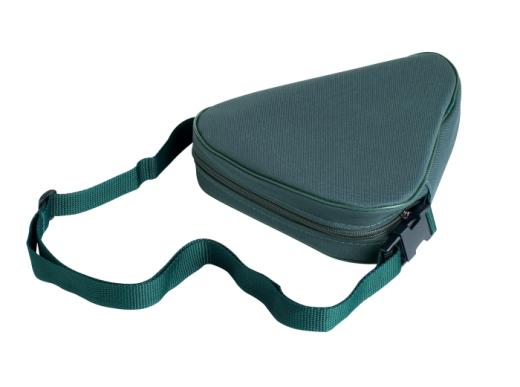 Flipstick Sitzstock faltbar extra kurz mit Tasche dunkelgrün mit Gehhilfenanker