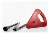 Sitzstock faltbar mit Tasche schwarz-rot